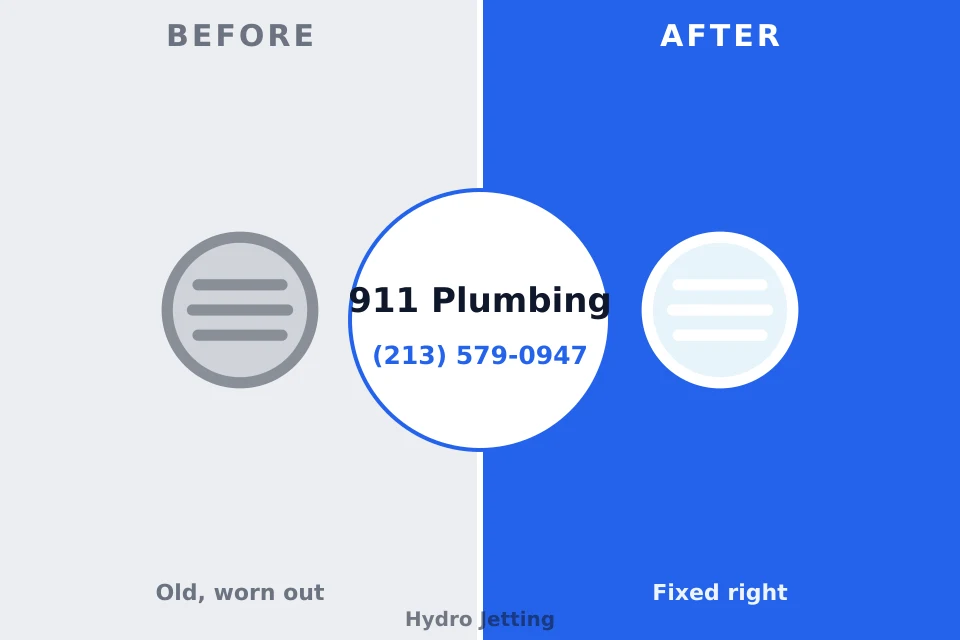 Before and after: plumbing repair Centerfield, UT
